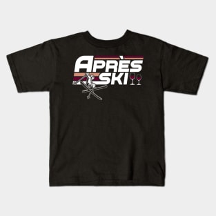 Apres Ski Funny Skiing Winter Kids T-Shirt